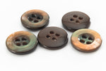 13mm Brown Pearl 4 Hole Button (4 Pcs) #BTN019