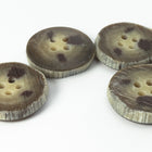 20mm Faux Antler 4 Hole Button (2 Pcs) #BTN024