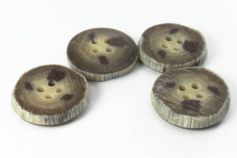 20mm Faux Antler 4 Hole Button (2 Pcs) #BTN024