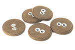 15mm Olive Cloth Covered Button (4 Pcs) #BTN025