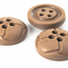 18mm Faux Braided Leather 4 Hole Button (2 Pcs) #BTN032