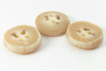 15mm Beige Faux Antler 4 Hole Button (2 Pcs) #BTN037