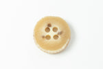 15mm Beige Faux Antler 4 Hole Button (2 Pcs) #BTN037