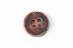 15mm Dark Red Faux Antler 4 Hole Button (2 Pcs) #BTN059