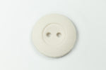 16mm Vintage White Pressed Paper 2 Hole Button (2 Pcs) #BTN062