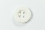 12mm Off White 4 Hole Button (4 Pcs) #BTN070