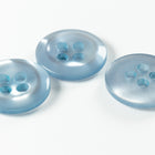 12mm Powder Blue Pearl 4 Hole Button (4 Pcs) #BTN086