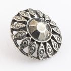 20mm Pewter Radiant Button #BUT059-General Bead