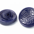 12mm Navy Blue Glass Button #BUT088-General Bead