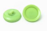 18mm Light Green Glass Button #BUT091-General Bead