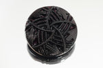 18mm Black Swirl Glass Button #BUT117