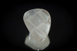 11mm White/Clear Glass Triangle Button #BUT125