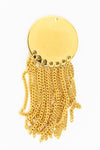 23mm x 60mm Gold Disc Tassel Pendant #MFA207-General Bead