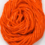 Size 1 Opaque Orange Bugle (1/4 Kilo) Preciosa #93140