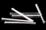 35mm Silver Lined Crystal Bugle (10 Gm, 40 Gm, 1/2 Kilo) #CBW010