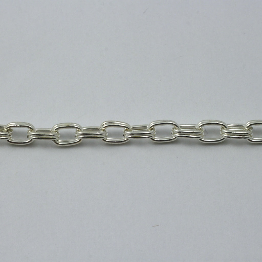 Antique Brass 4mm Double Cable Chain sold by the foot