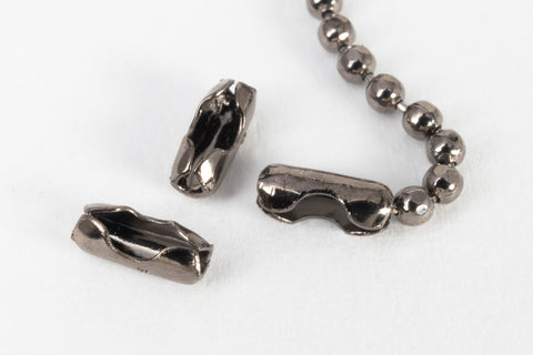 Gunmetal Ball Chain Connector #CC44-General Bead