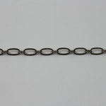 Gunmetal 6.4mm x 3mm Textured Oval Chain CC174-General Bead