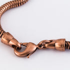 7.5" Antique Copper Finished Snake Chain Bracelet #CC102-General Bead