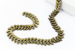 Antique Brass 8mm Crescent Moon Chain #CC112-General Bead