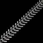 Antique Silver, 14mm Fish Bone Chain CC88-General Bead