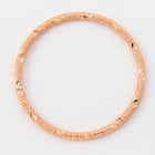 34mm Bright Copper 12 Gauge Closed Soldered Diamond Cut Link #CCF163-General Bead