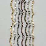 Matte Gold 12mm x 1.5mm Curved Chain CC172-General Bead