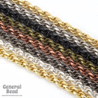 5mm Bright Gold Rope Chain CC233-General Bead