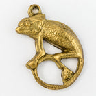 15mm Raw Brass Chameleon Charm (2 Pcs) #CHA128-General Bead