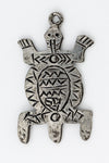 30mm Antique Silver Turtle Charm #CHA131-General Bead