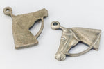 14mm Antique Silver Horse Head Charm (2 Pcs) #CHB138-General Bead