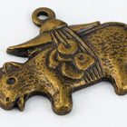 16mm Antique Brass Guinea Pig Charm #CHB151-General Bead