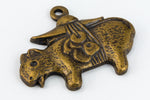 16mm Antique Brass Guinea Pig Charm #CHB151-General Bead