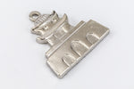 15mm Bright Silver Pagoda Charm #CHB182-General Bead