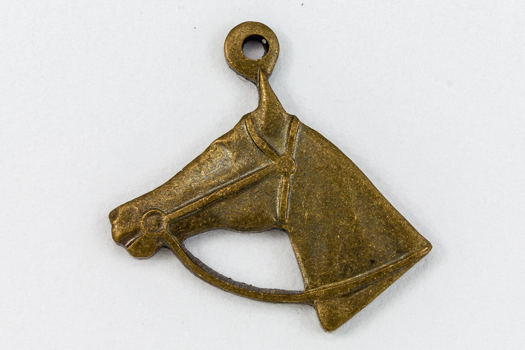 Brass Horse Head Pendants