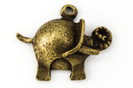 18mm Antique Brass Elephant Charm #CHC142-General Bead