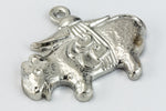 16mm Silver Guinea Pig Charm #CHC151-General Bead