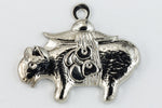 16mm Silver Guinea Pig Charm #CHC151-General Bead