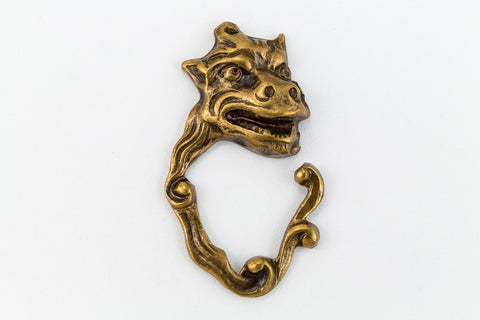 20mm Antique Brass Monster Face Charm #CHD101-General Bead