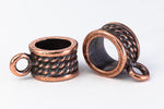 8mm Antique Copper TierraCast Pewter Rope Bail (20 Pcs) #CK859
