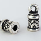 2mm Antique Silver TierraCast Temple Cord End (20 Pcs) #CK867