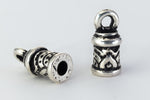 2mm Antique Silver TierraCast Temple Cord End (20 Pcs) #CK867