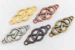 35mm Bright Gold Tierracast Infinity Centerpiece (10 Pcs) #CK488-General Bead