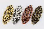 33mm Antique Brass Tierracast Leaf Centerpiece (10 Pcs) #CK490-General Bead