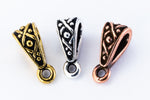 13mm Antique Copper TierraCast Pewter Legend Bail (20 Pcs) #CK688-General Bead