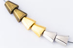 7mm Antique Brass TierraCast Trapezoid Bead (20 Pcs) #CK726-General Bead
