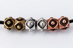 4mm Antique Brass TierraCast Faceted Cube Bead (50 Pcs) #CK754-General Bead