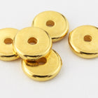 7mm Bright Gold Tierracast Heishi Disc #CKA095-General Bead