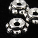 5mm Antique Silver Tierracast Beaded Spacer Bead #CKA132-General Bead