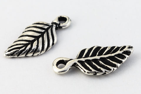 15mm Antique Silver Tierracast Pewter Birch Leaf Charm #CKA198-General Bead